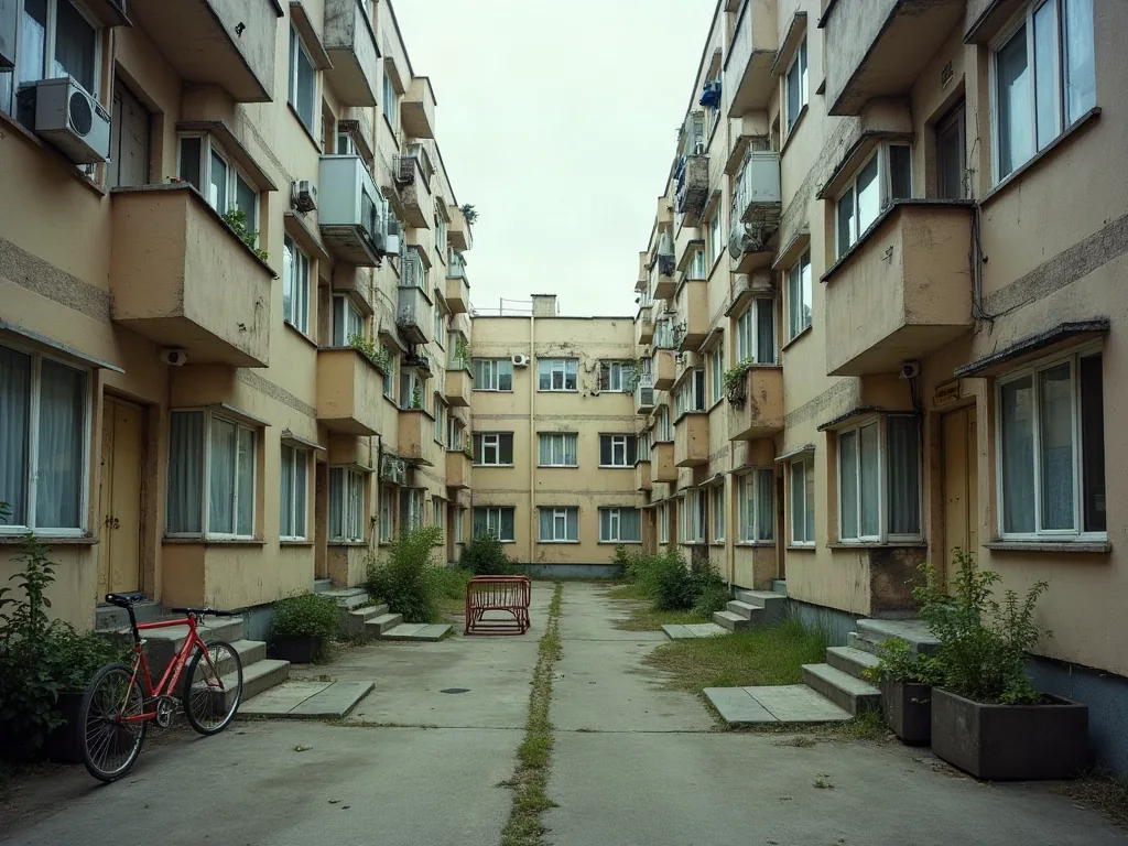 Quartiers de Gap à éviter : ce que les chiffres et le terrain disent vraiment Cour intérieure d'un immeuble de logements sociaux avec aire de jeux