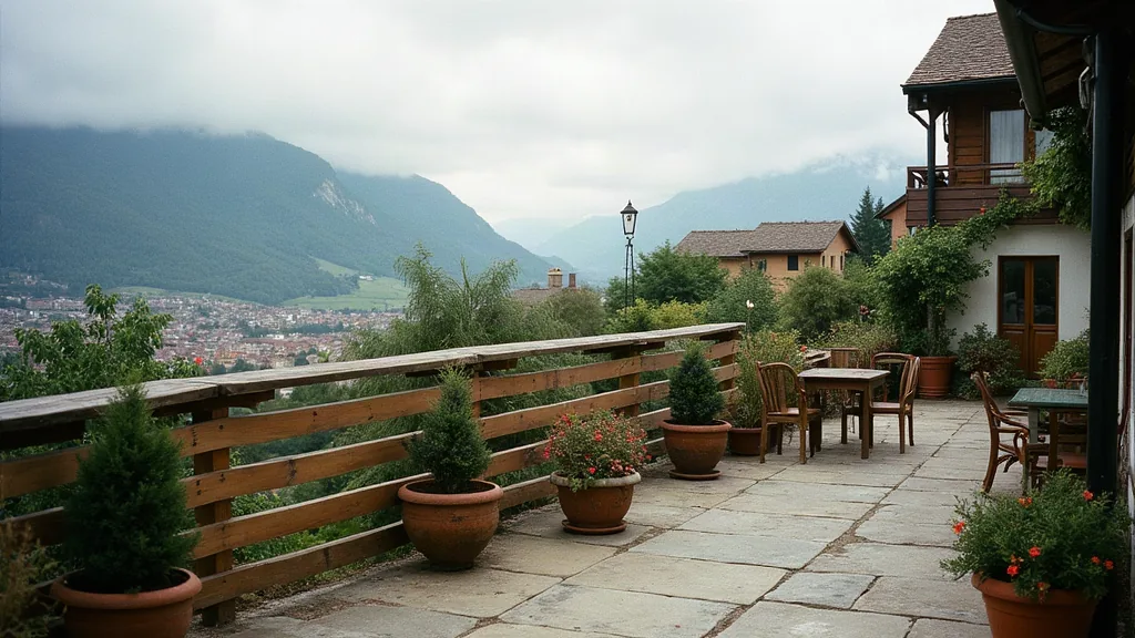 Quartiers de Gap à éviter : ce que les chiffres et le terrain disent vraiment Jardin résidentiel avec vue sur les collines à Gap sous un ciel couvert